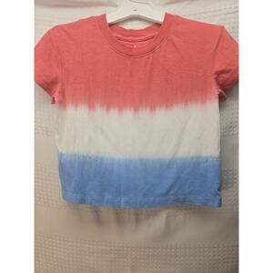 Cat & Jack Tshirt Boys Size 8 Nwot 4th Of July Red White Blue Short Sleeve 5891